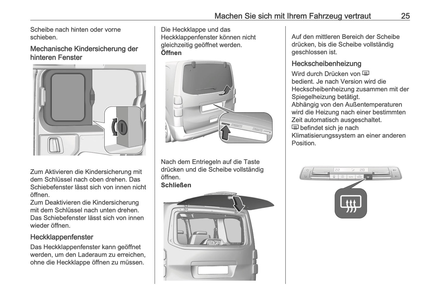 2025-2026 Opel Vivaro Bedienungsanleitung | Deutsch