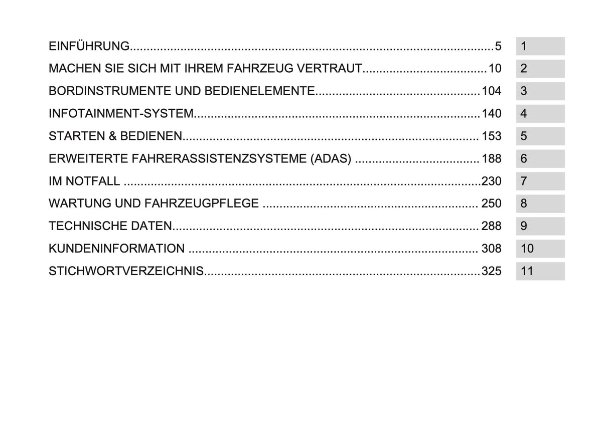 2026 Opel Vivaro Owner's Manual | German