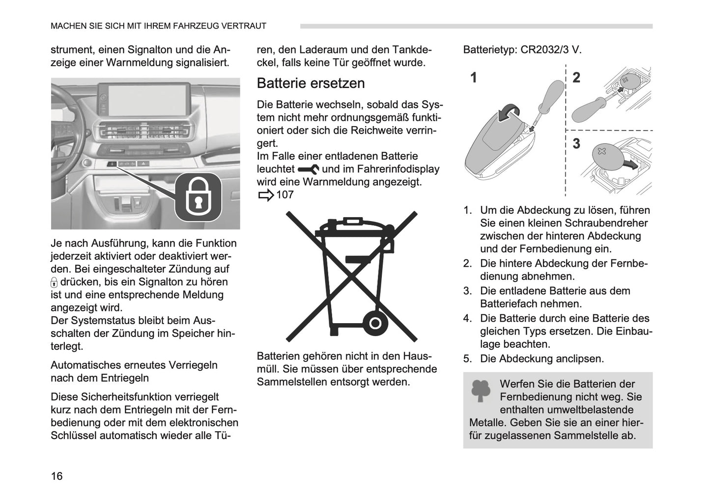 2026 Opel Vivaro Owner's Manual | German