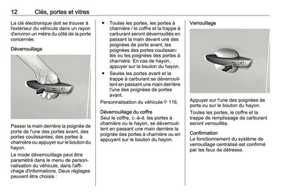 2023-2024 Opel Vivaro Owner's Manual | French
