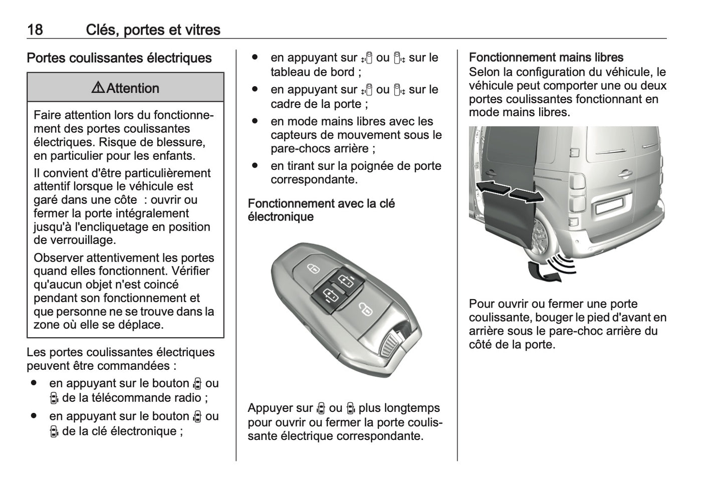 2023-2024 Opel Vivaro Owner's Manual | French