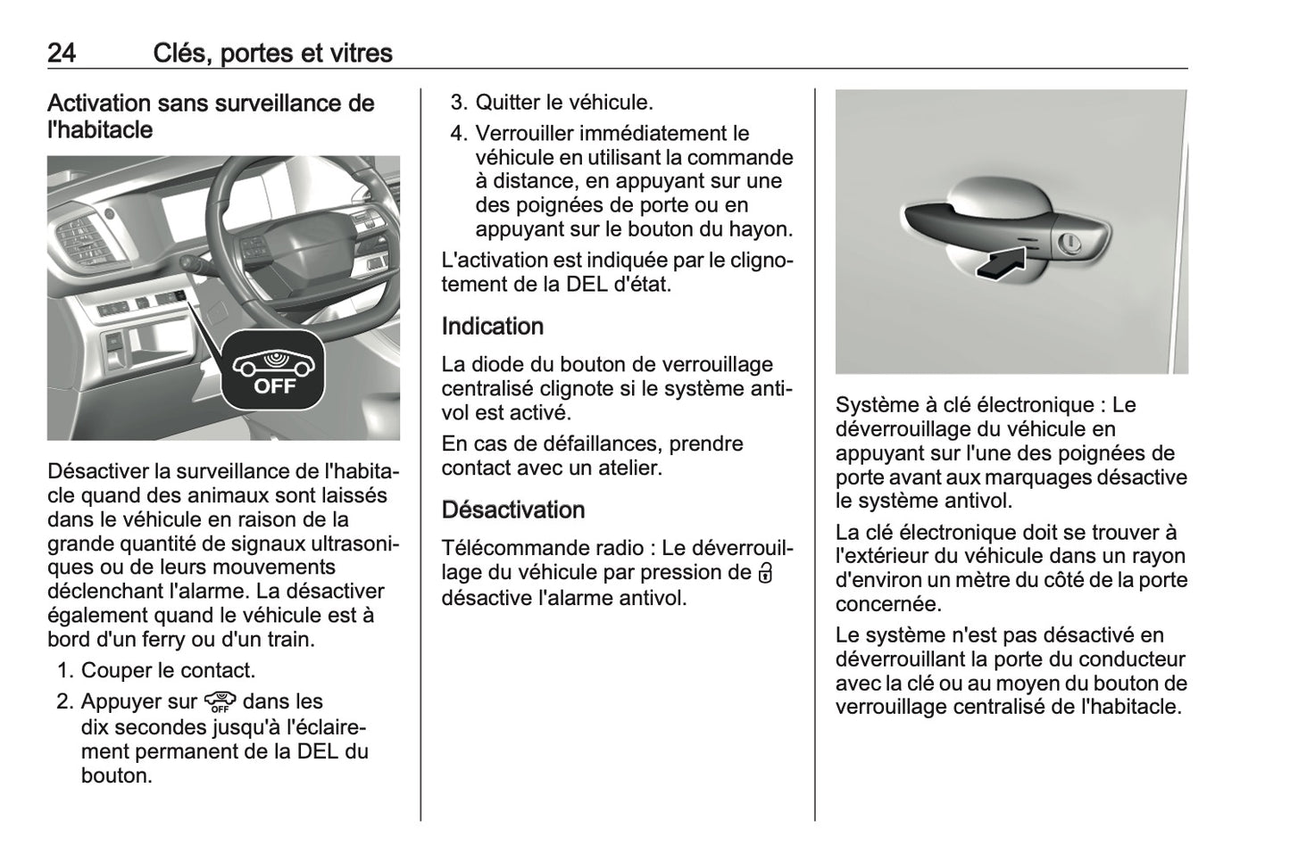 2023-2024 Opel Vivaro Owner's Manual | French