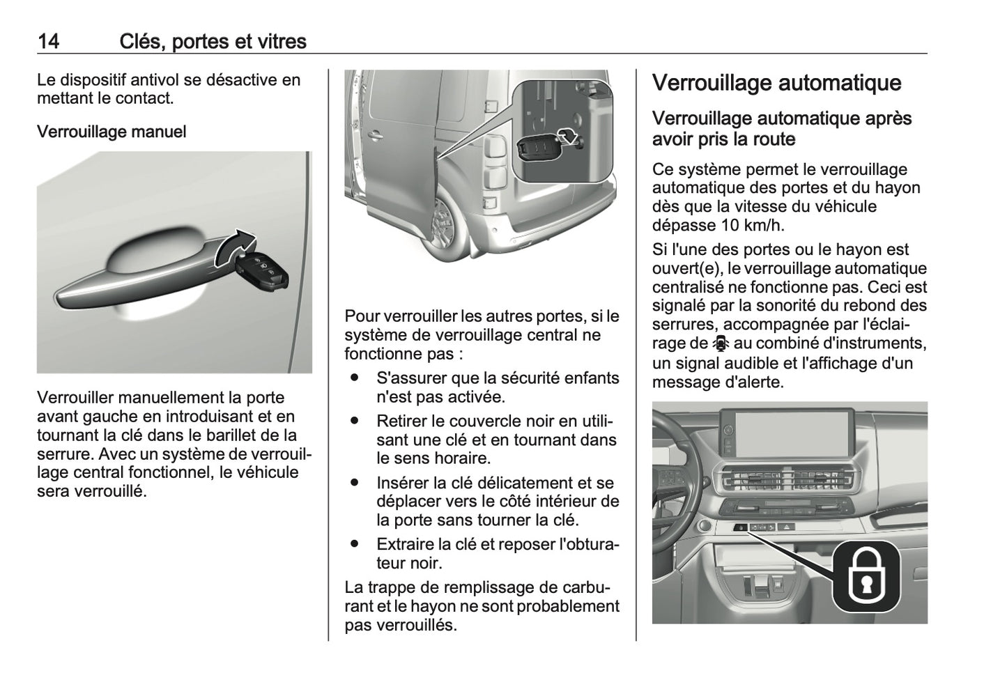 2024-2025 Opel Vivaro Manuel du propriétaire | Français
