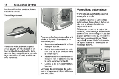 2024-2025 Opel Vivaro Manuel du propriétaire | Français