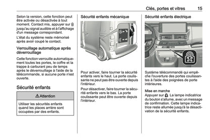 2024-2025 Opel Vivaro Manuel du propriétaire | Français