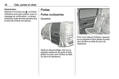 2024-2025 Opel Vivaro Manuel du propriétaire | Français
