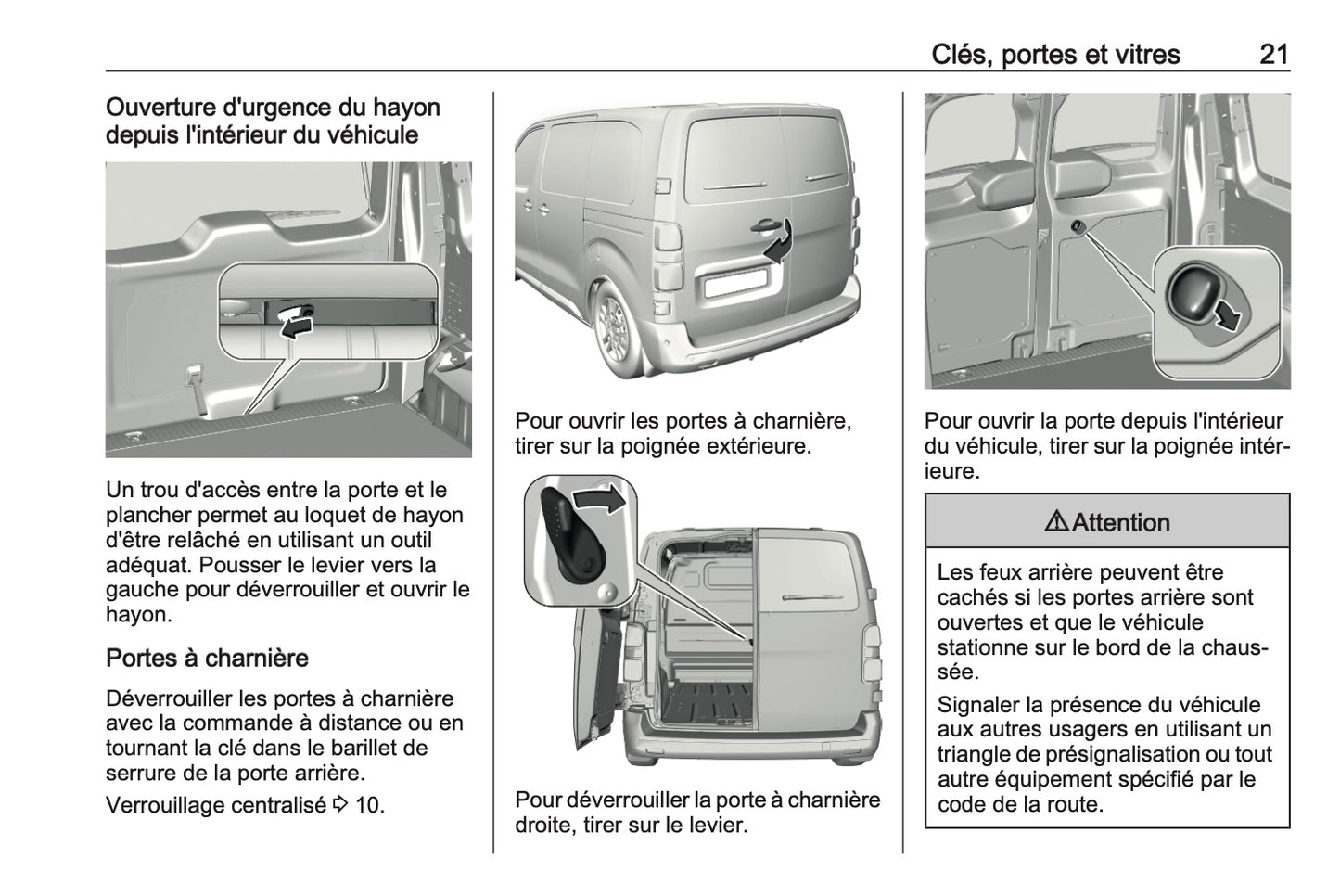 2024-2025 Opel Vivaro Manuel du propriétaire | Français