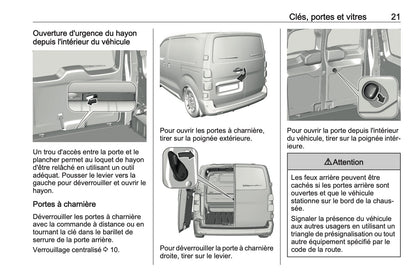 2024-2025 Opel Vivaro Manuel du propriétaire | Français