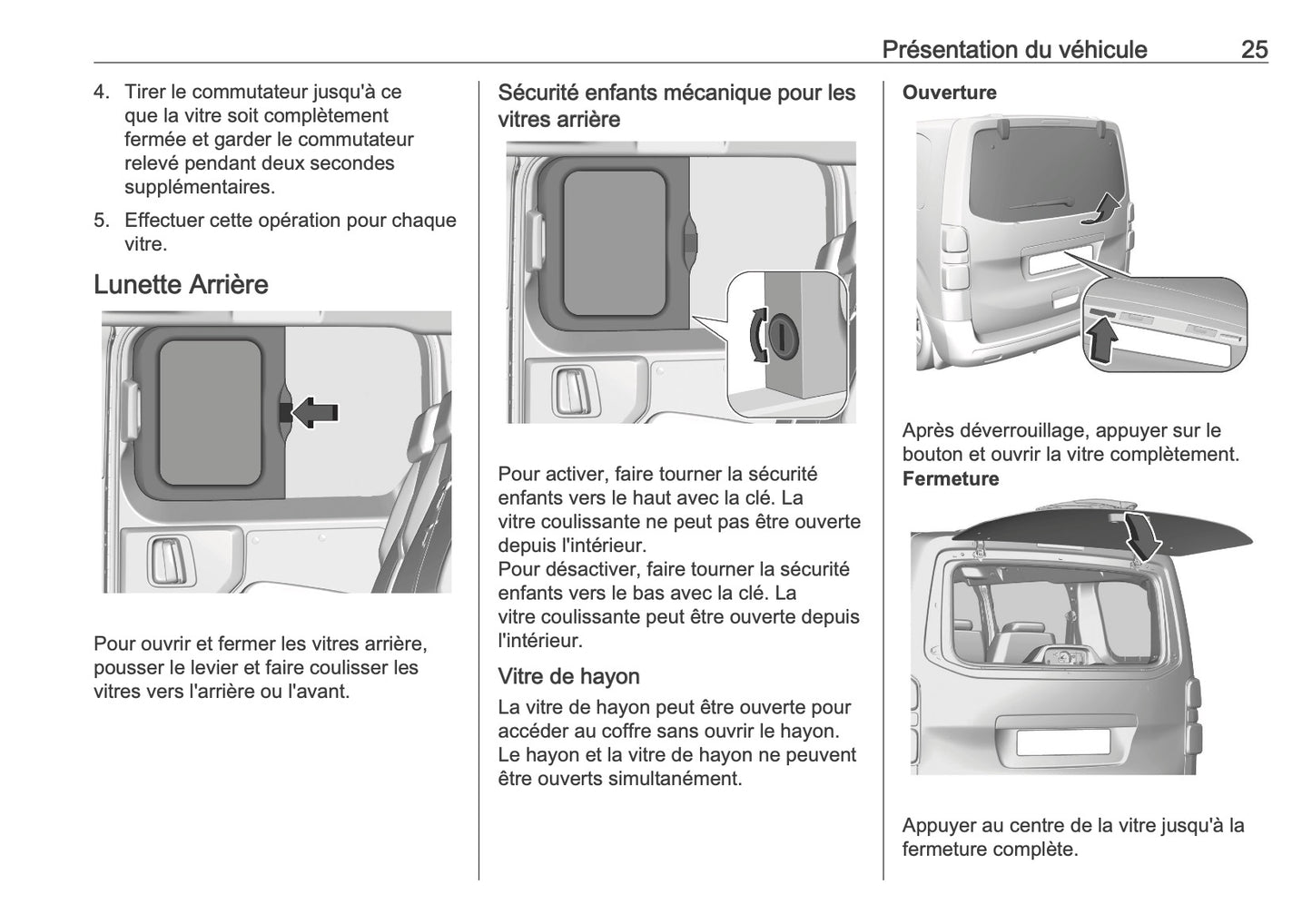 2025-2026 Opel Vivaro Manuel du propriétaire | Français