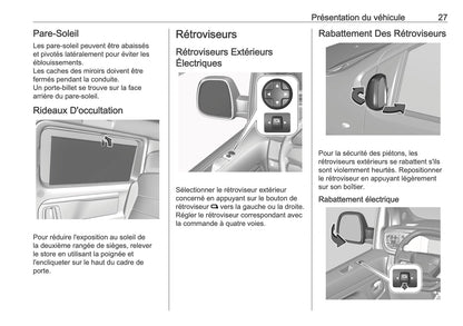 2025-2026 Opel Vivaro Manuel du propriétaire | Français
