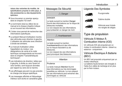 2025-2026 Opel Vivaro Manuel du propriétaire | Français