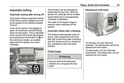 2023-2024 Opel Vivaro Owner's Manual | English