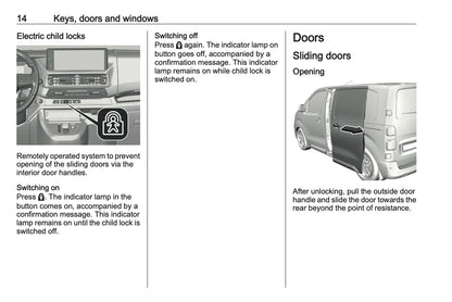 2023-2024 Opel Vivaro Owner's Manual | English