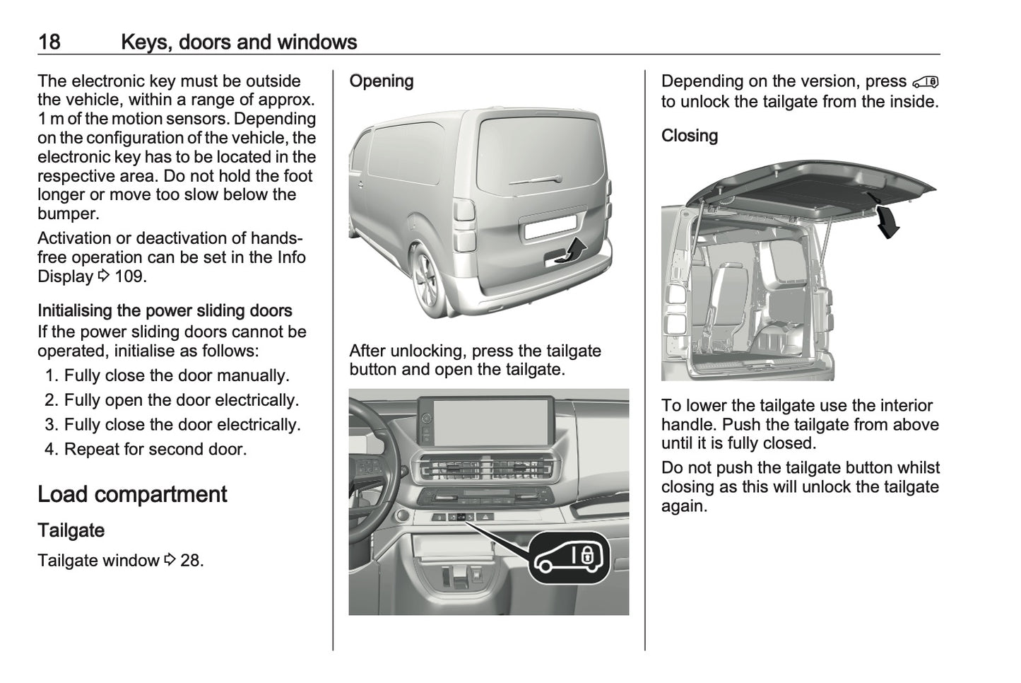 2024-2025 Opel Vivaro Owner's Manual | English