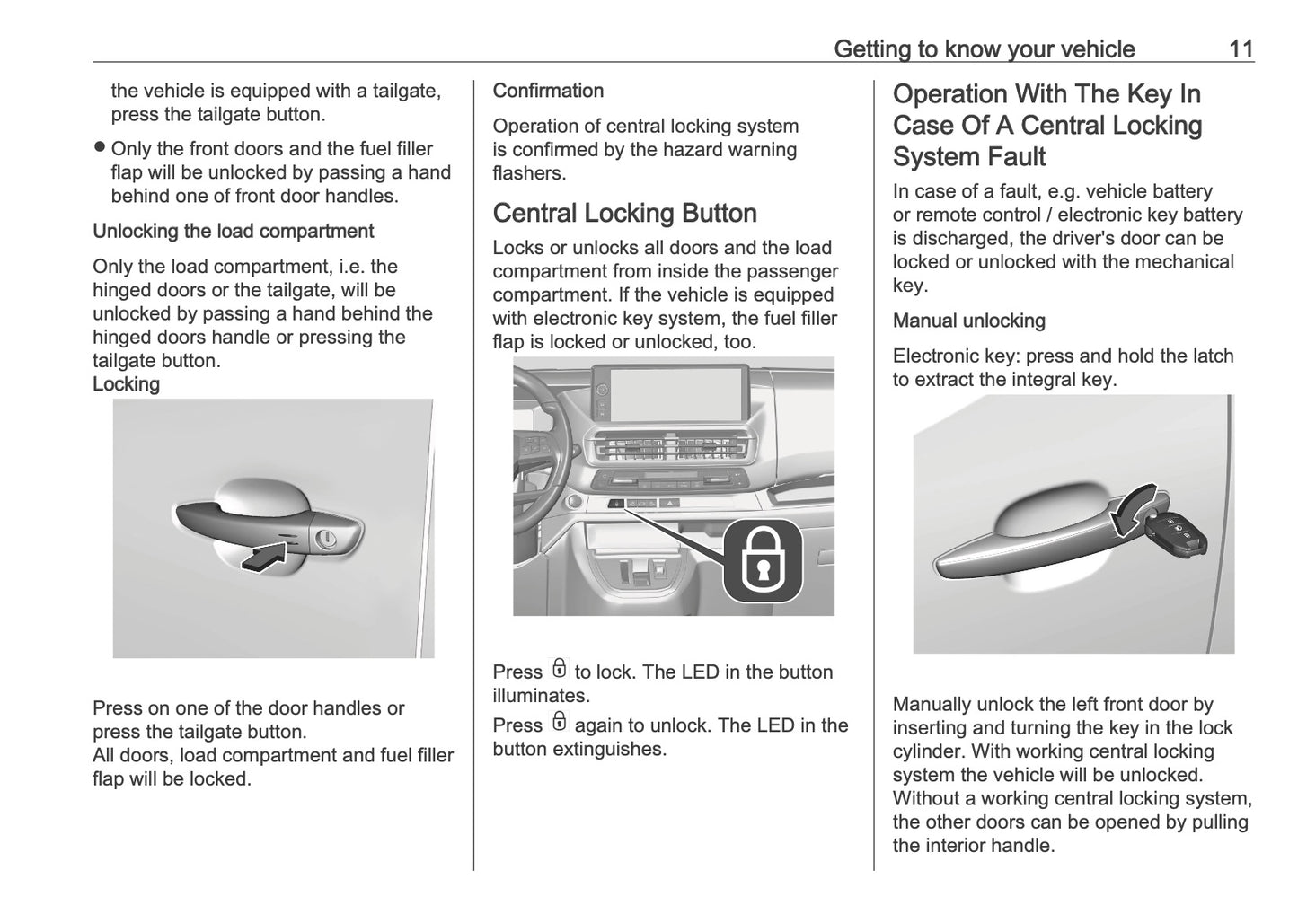 2025-2026 Opel Vivaro Owner's Manual | English