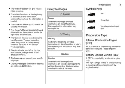 2025-2026 Opel Vivaro Owner's Manual | English
