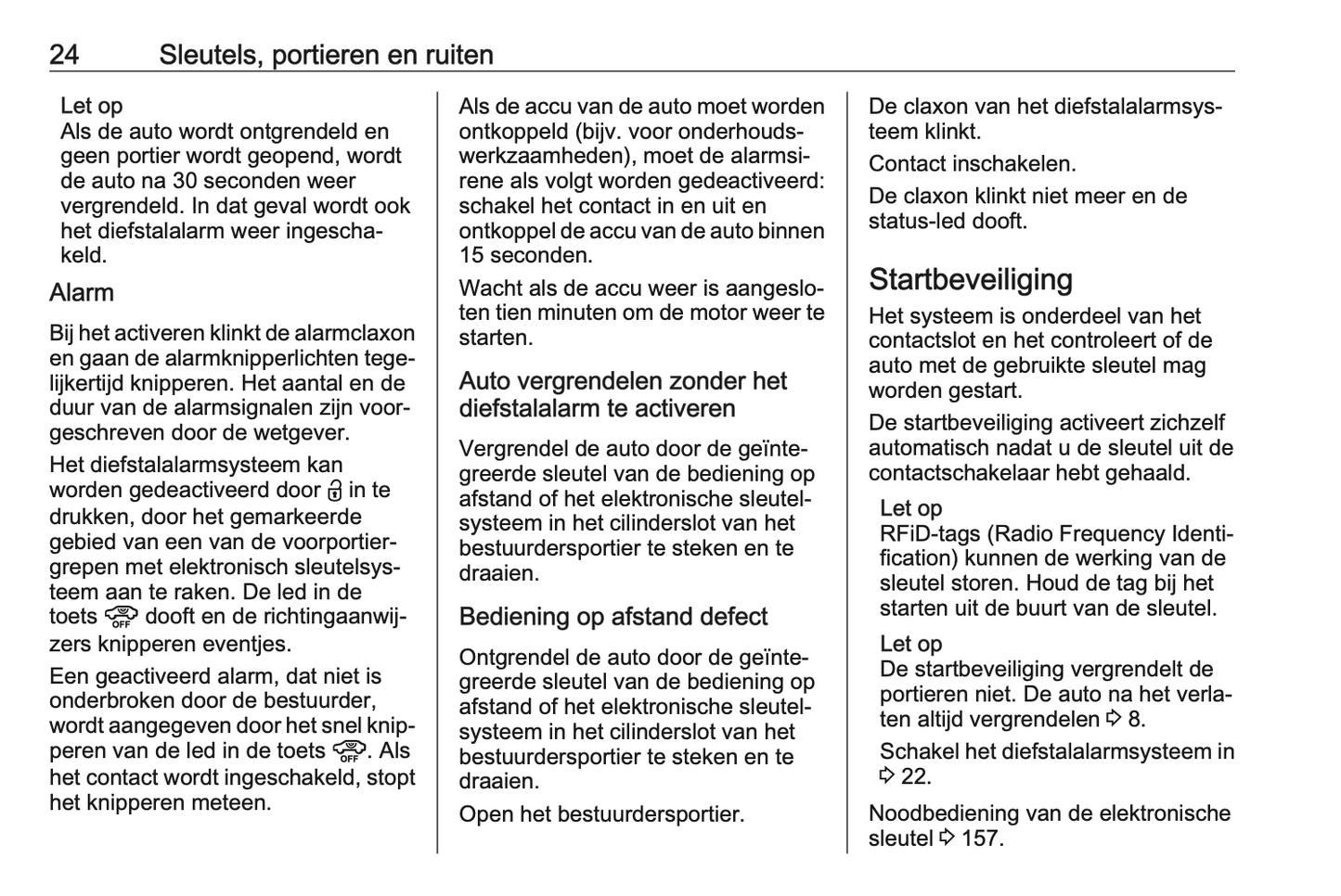 2023-2024 Opel Vivaro Owner's Manual | Dutch