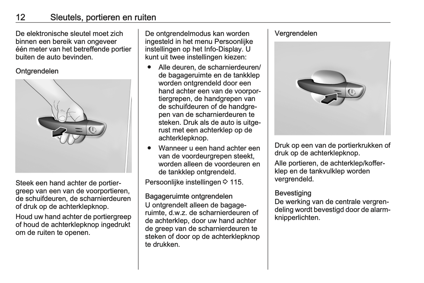 2024 Opel Vivaro Owner's Manual | Dutch