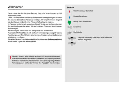 2023-2025 Peugeot 2008/e-2008 Bedienungsanleitung | Deutsch