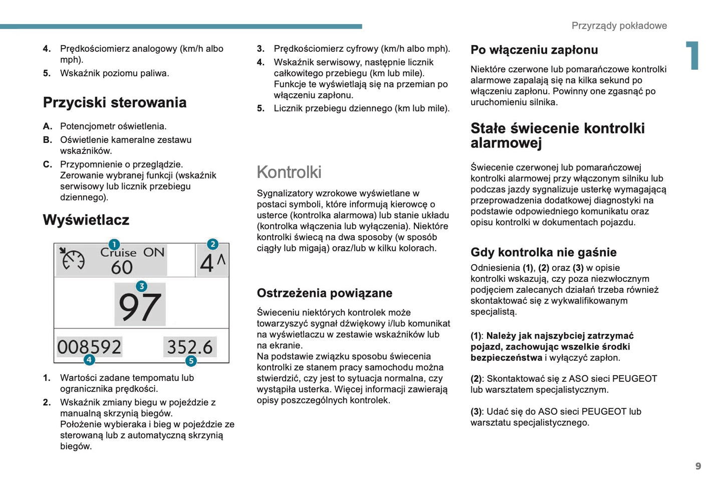 2018 Peugeot 2008 Owner's Manual | Polish