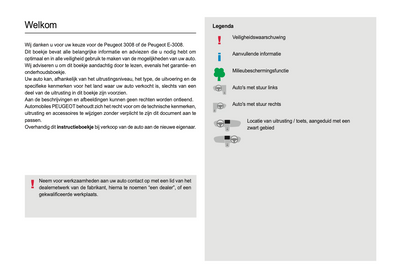 2024 Peugeot 3008/e-3008 Bedienungsanleitung | Niederländisch