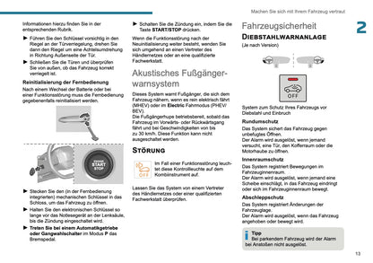 2025-2026 Peugeot 308 Owner's Manual | German