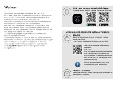 2025-2026 Peugeot 308 Owner's Manual | Dutch