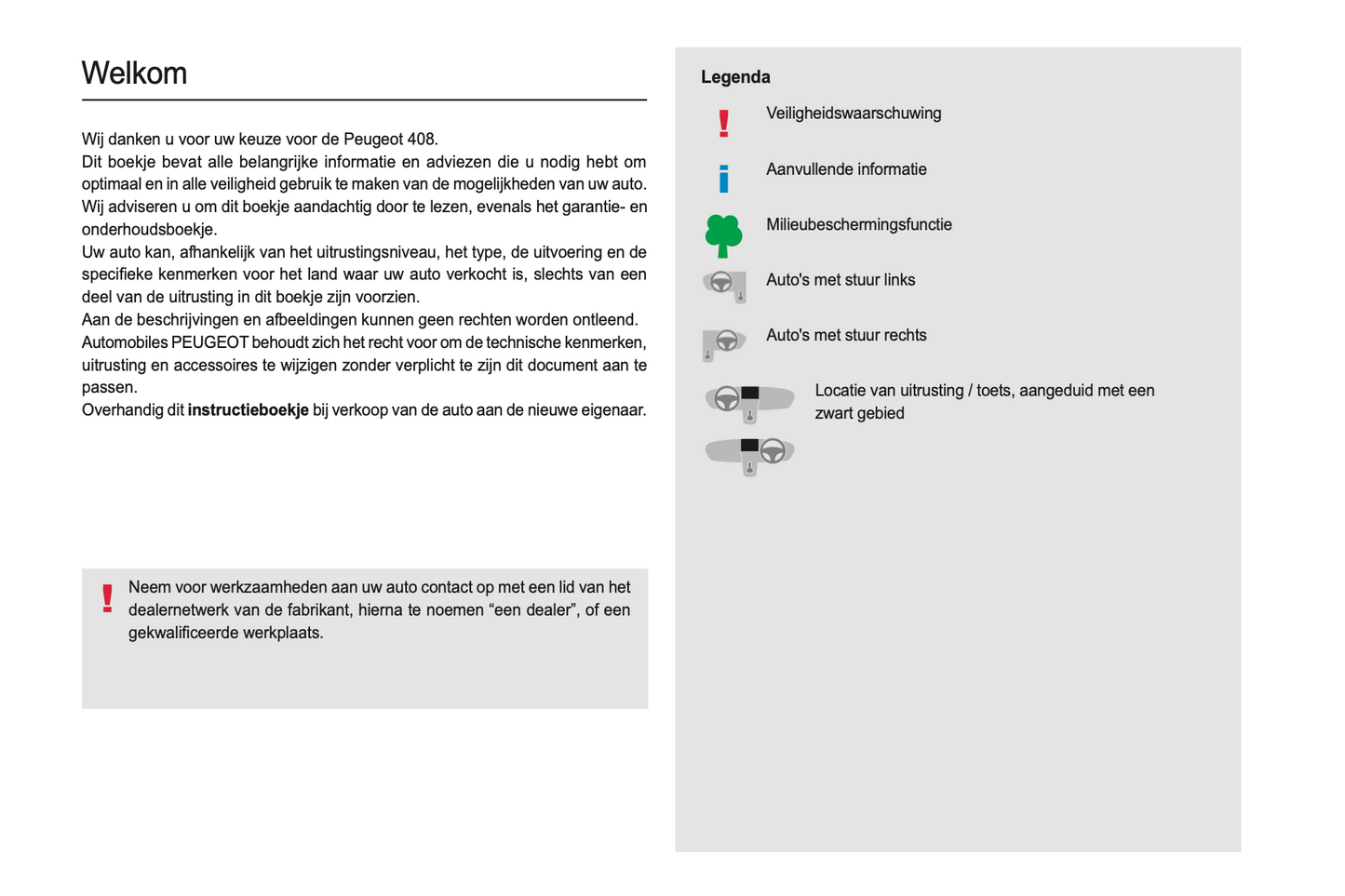 2024 Peugeot 408 Gebruikershandleiding | Nederlands