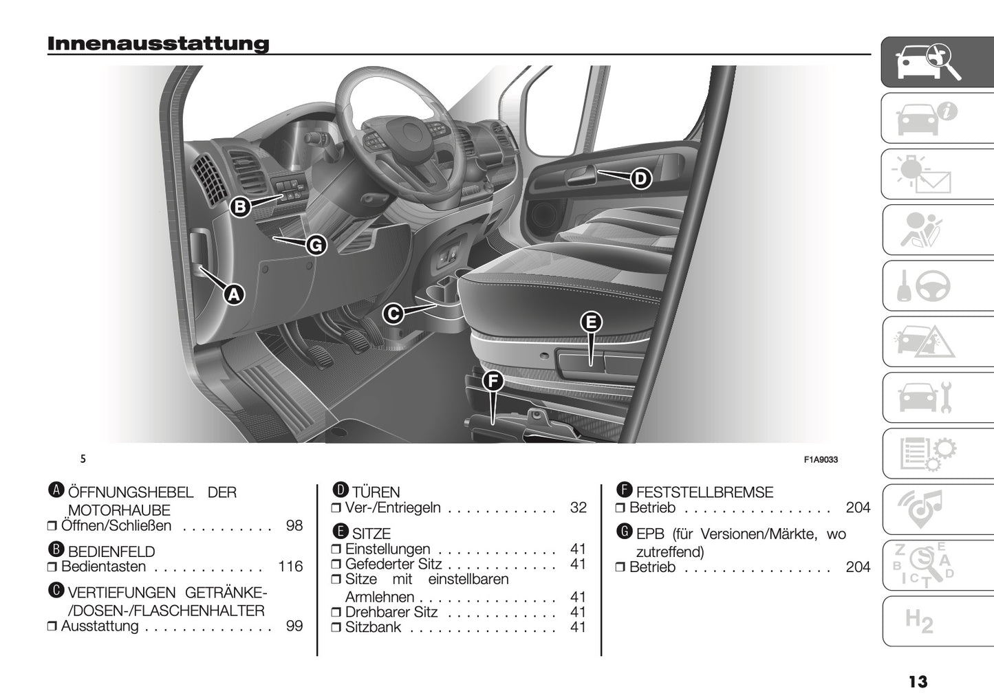 2024-2025 Peugeot Boxer Bedienungsanleitung | Deutsch