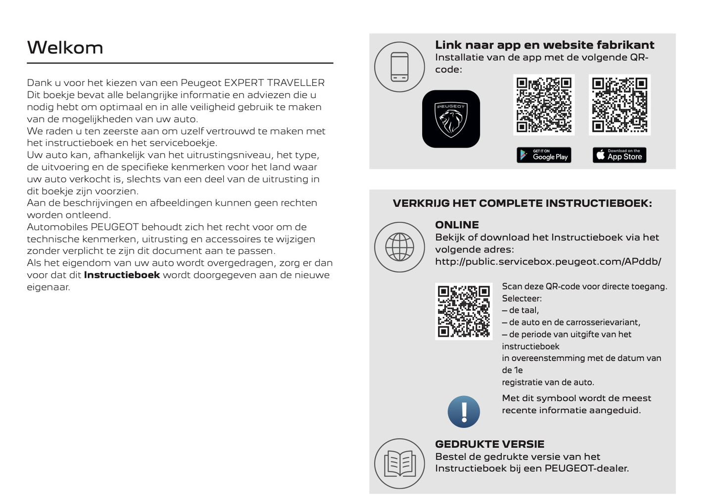 2025 Peugeot Expert/Traveller Owner's Manual | Dutch