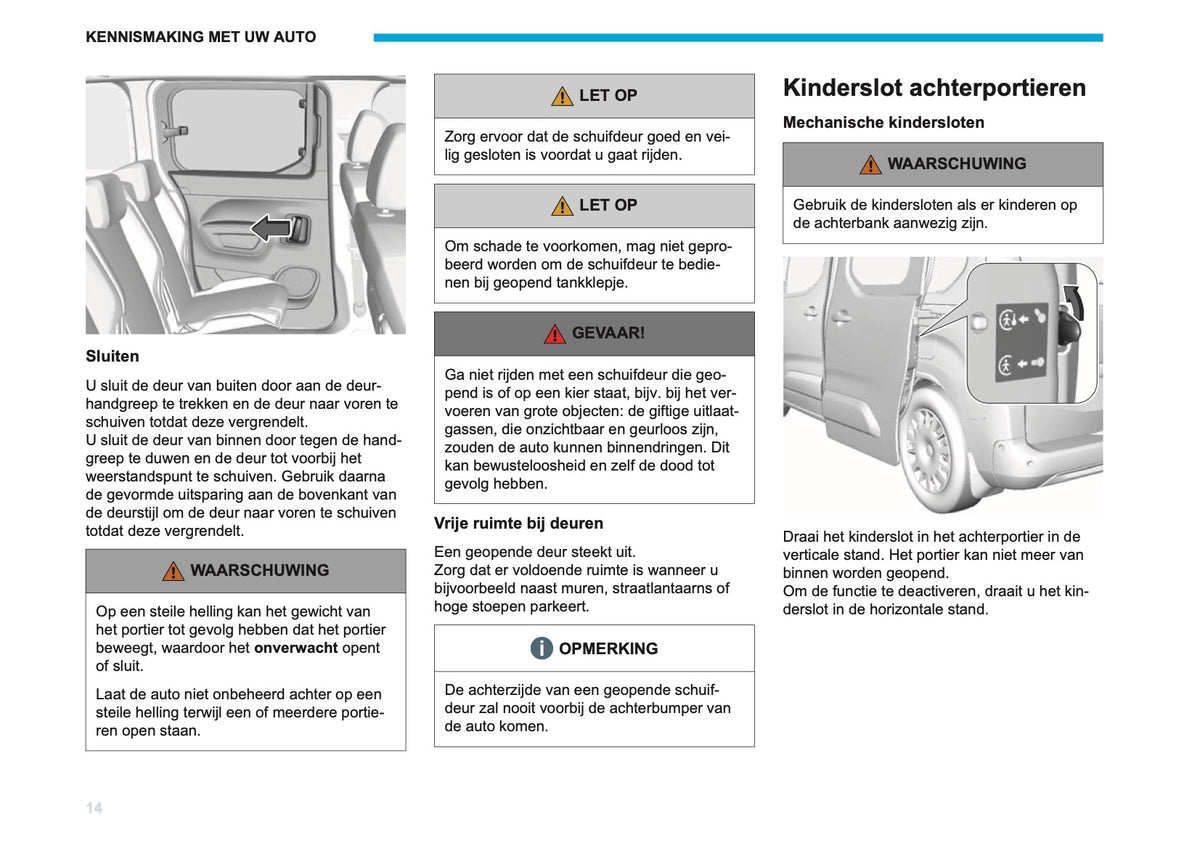 2026 Peugeot Rifter/Partner Owner's Manual | Dutch