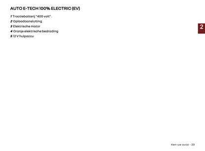 2024-2025 Renault 5 E-Tech Owner's Manual | Dutch