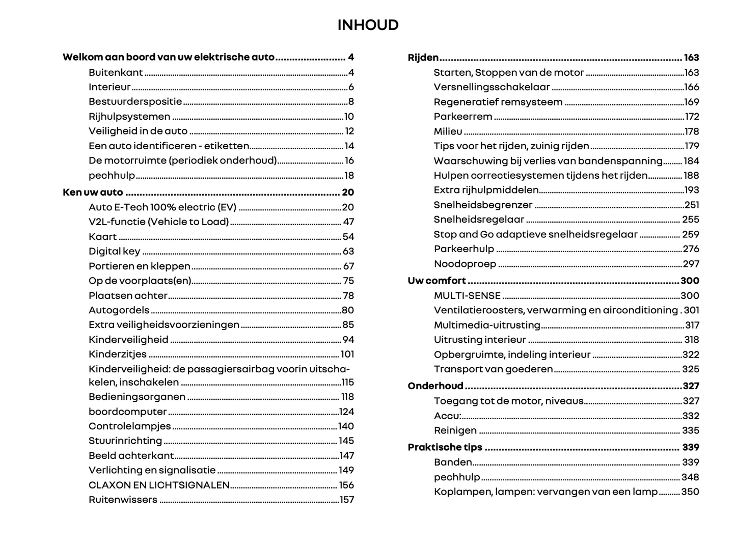 2024-2025 Renault 5 E-Tech Owner's Manual | Dutch