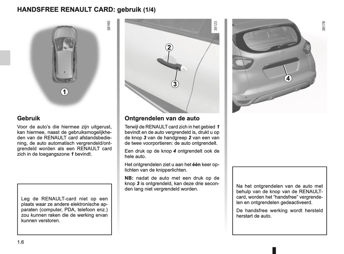 2016-2017 Renault Captur Owner's Manual | Dutch