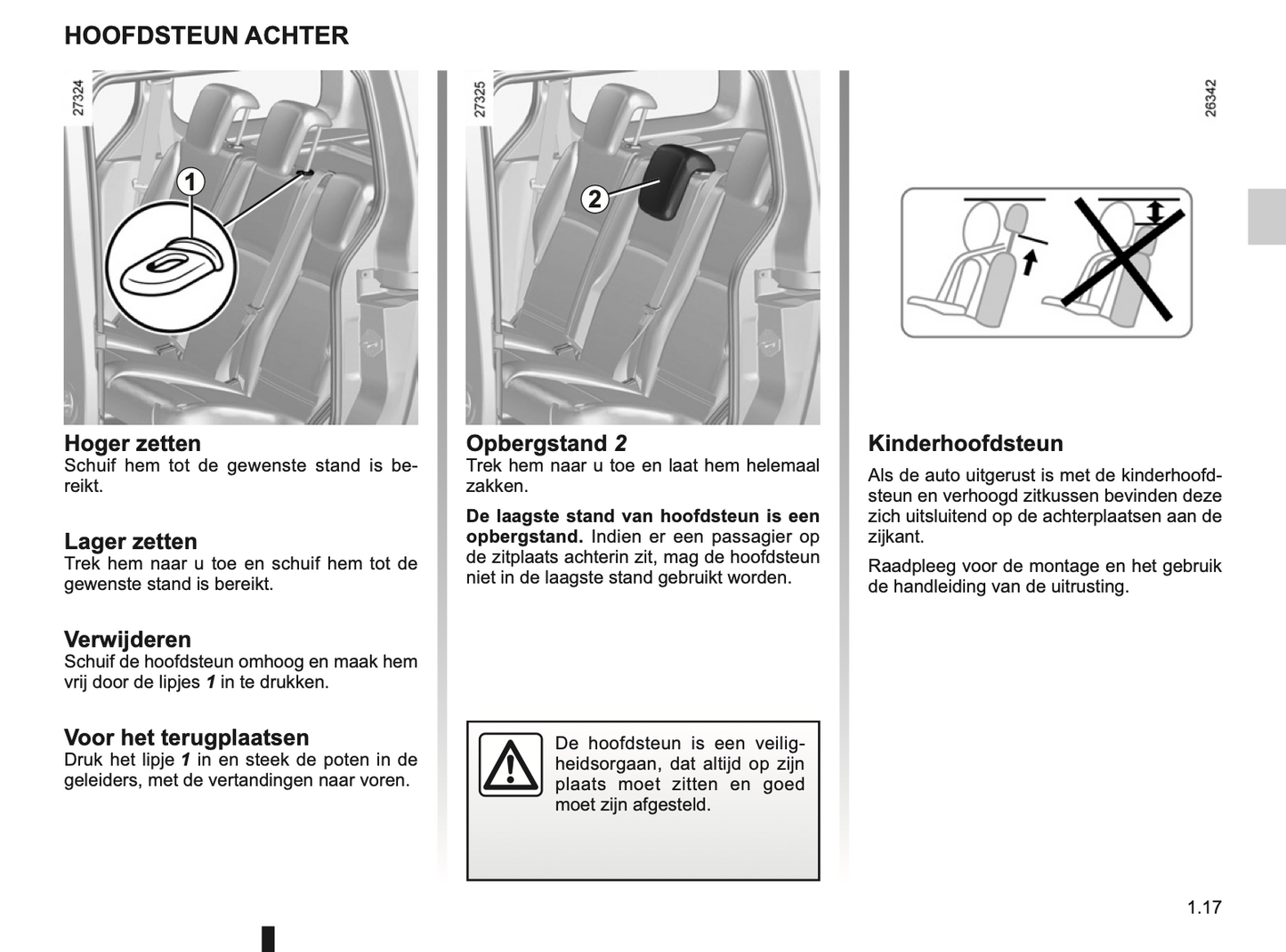 2012-2013 Renault Kangoo Owner's Manual | Dutch