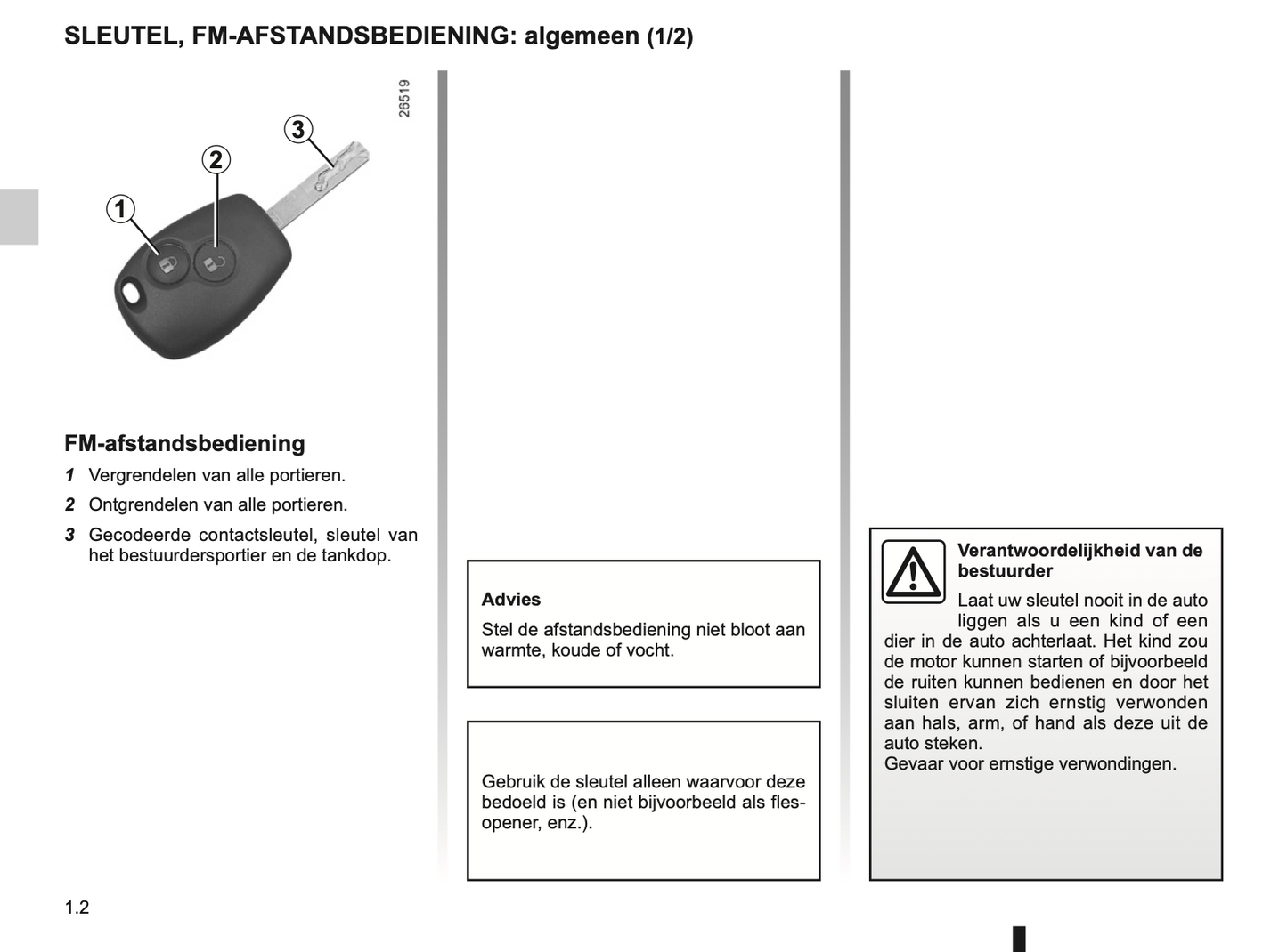 2012-2013 Renault Kangoo Owner's Manual | Dutch