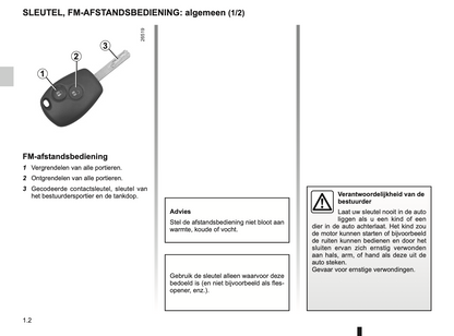 2012-2013 Renault Kangoo Owner's Manual | Dutch