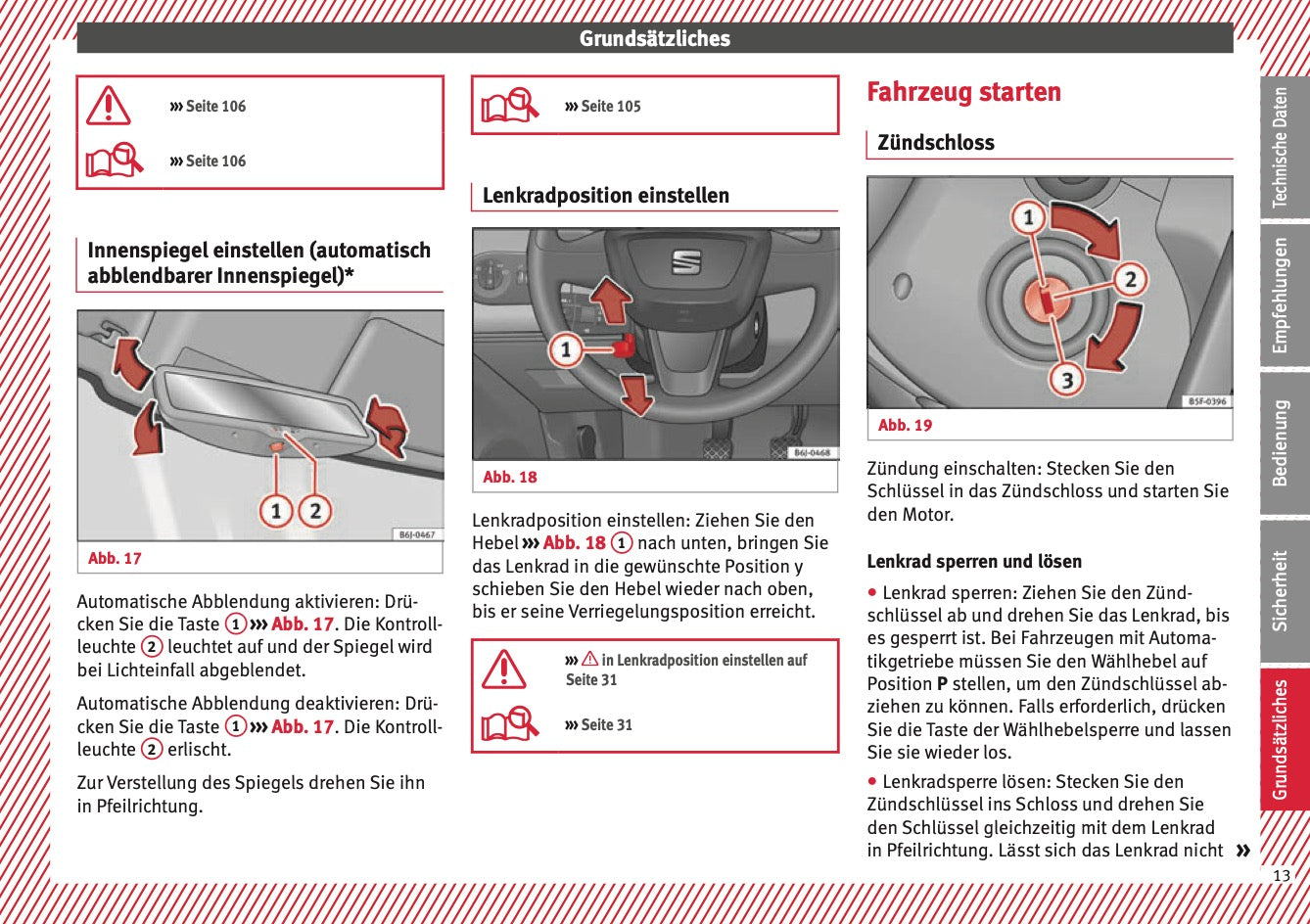2015 Seat Ibiza Owner's Manual | German