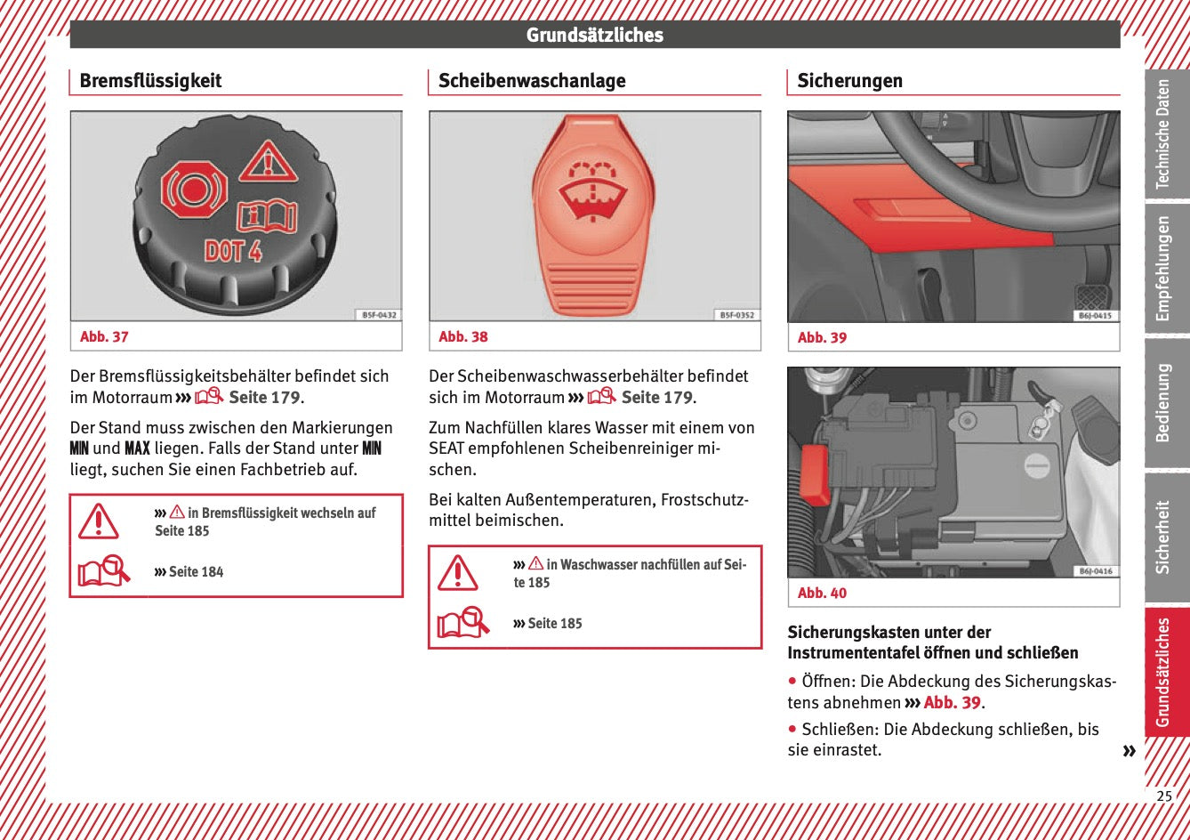 2015 Seat Ibiza Owner's Manual | German