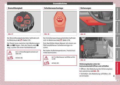 2015 Seat Ibiza Owner's Manual | German