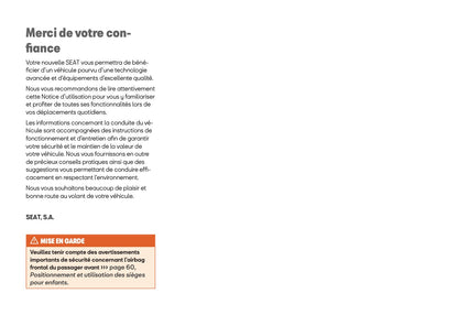 2025 Seat Ibiza Owner's Manual | French