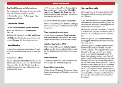 2026 Seat Leon/Leon Sportstourer Owner's Manual | German