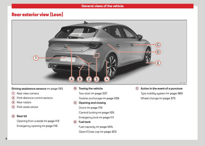 2026 Seat Leon/Leon Sportstourer Owner's Manual | English