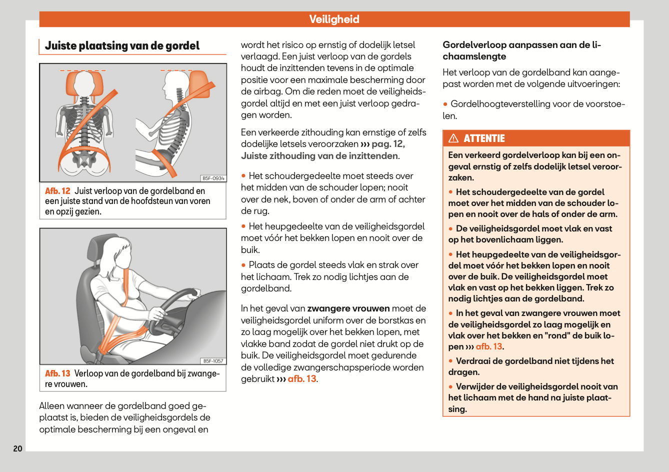 2020 Seat Leon/Leon Sportstourer Owner's Manual | Dutch