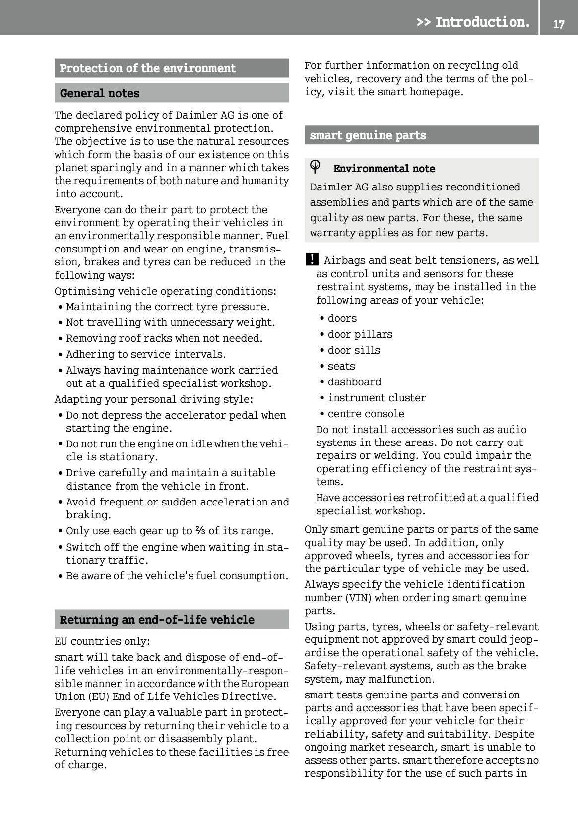 2015-2016 Smart ForFour Owner's Manual | English