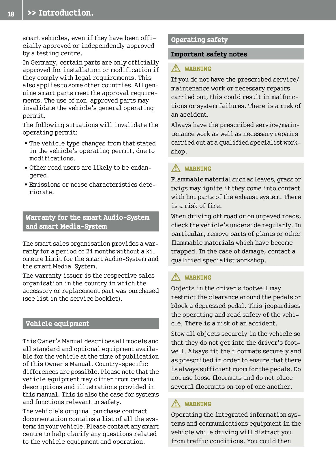 2015-2016 Smart ForFour Owner's Manual | English