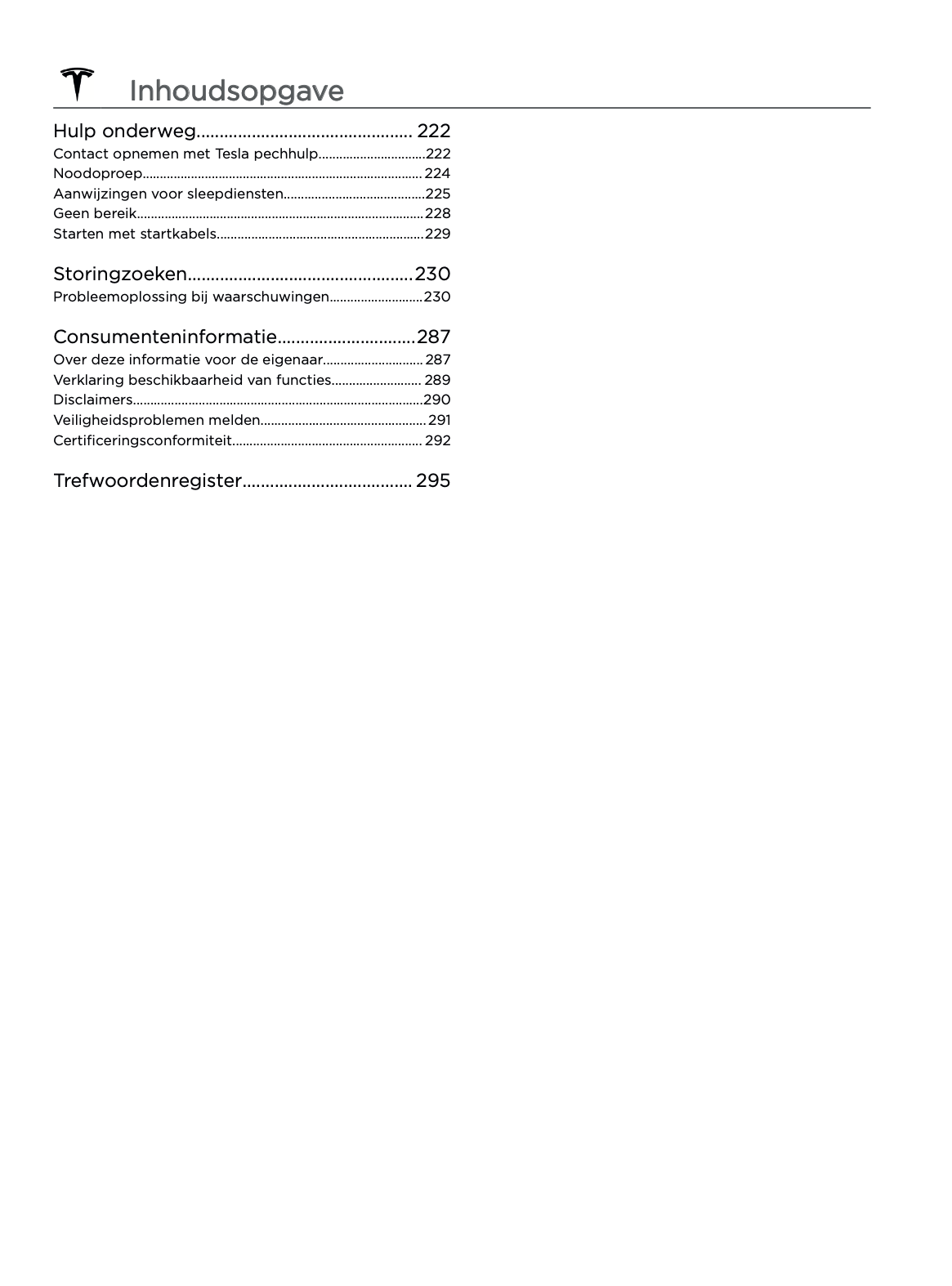 2023-2024 Tesla Model 3 Owner's Manual | Dutch