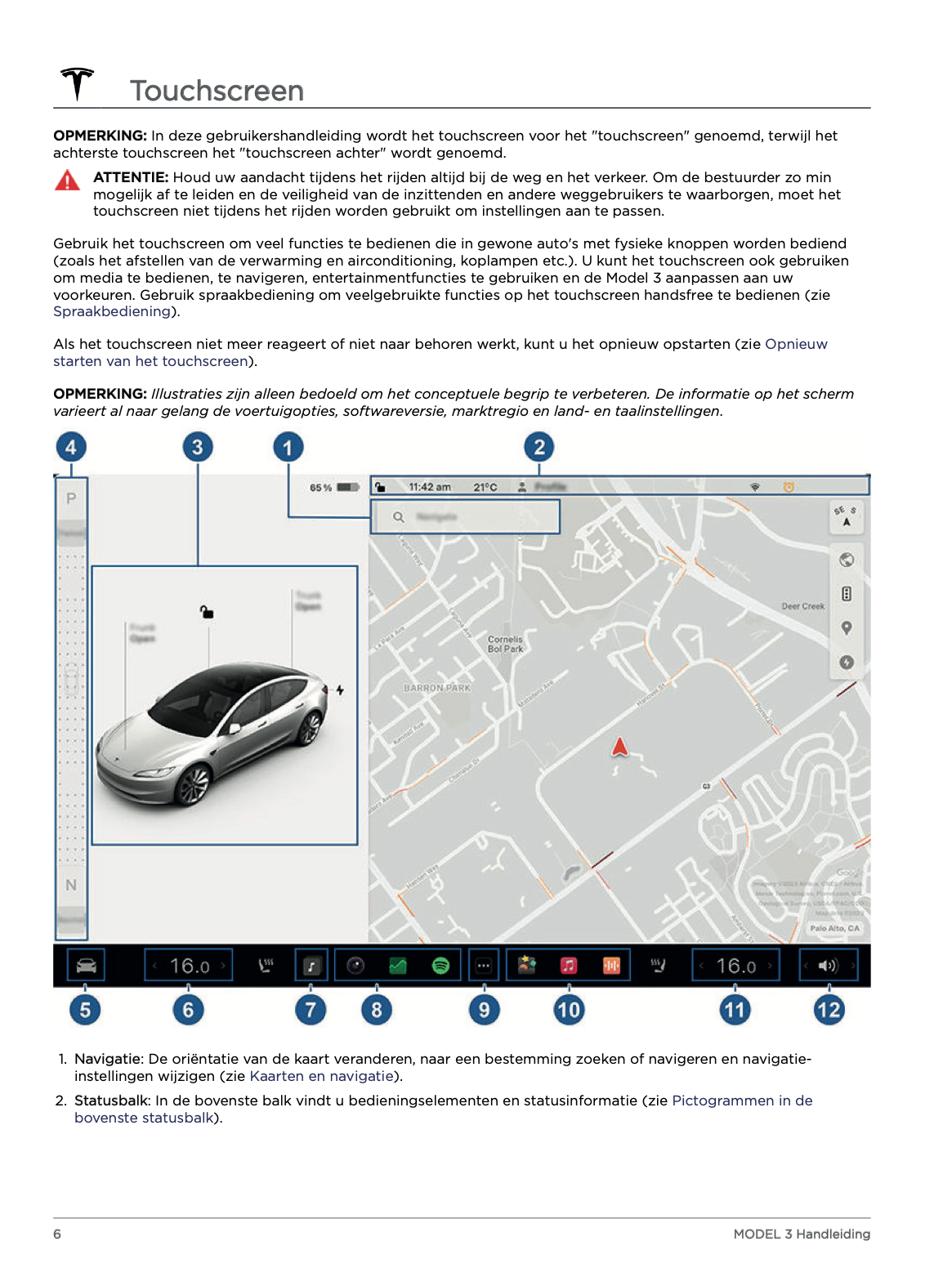 2023-2024 Tesla Model 3 Owner's Manual | Dutch