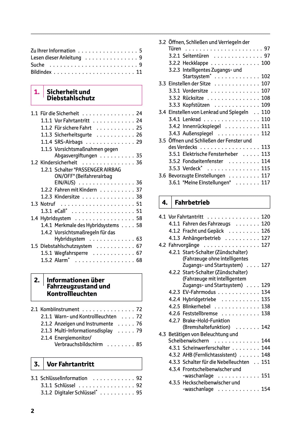 2025-2026 Toyota Aygo X Bedienungsanleitung | Deutsch