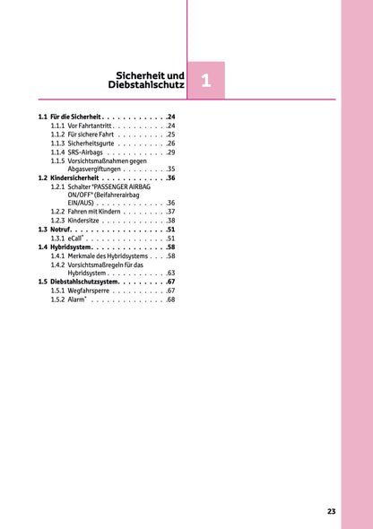 2025-2026 Toyota Aygo X Bedienungsanleitung | Deutsch